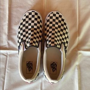 Vans Black/White Checkerboard Slip-On